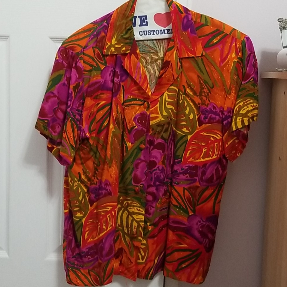 Jasmine floral shirt with matching shorts